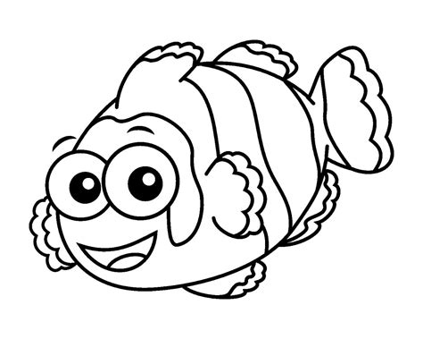 Clown Fish Coloring Pages Printable